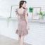 Yuki Ruffle Dress - สีโอวัลติน