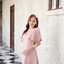 Sassy Flare Dress : สีชมพู