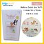 Mellow ผ้ารองกันฉี่ Quick dry White ลาย A-Z kids Size.S (50x70cm) ผ้ารองกันน้ำ 100%