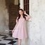 Destiny Puff Dress : สีชมพู [Made by Pastel Time]