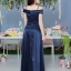 Celestes Maxi Dress – Midnight Blue : สีกรม