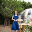 Amour Dress : สีกรม (โบว์ผูกได้หลายแบบ)