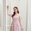 Destiny Puff Dress : สีชมพู [Made by Pastel Time]