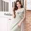 Esme Ruffle Dress : เดรสเว้าไหล่สีเขียวมัทฉะ