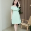 Chloe Single Strap Dress – สีเขียวมิ้นท์ [Made by Pastel Time]