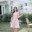 Girlish Floret Dress : ลายดอกโทนชมพู [Made by Pastel Time]