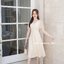 Dear Darling Midi Dress - สีครีม