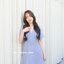Sassy Flare Dress : สีฟ้าคราม