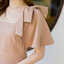 Bellette Bow Shoulder Dress : สีโอวัลติน
