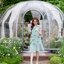 Bow me softly dress : สีเขียว