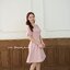 Destiny Puff Dress : สีชมพู [Made by Pastel Time]