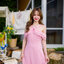 Fay Off-Shoulder Maxi Dress – Blush Pink สีชมพู