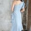 Ashley One - Shoulder Dress – สีเขียวอมเทา