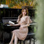 Bellette Bow Shoulder Dress : สีโอวัลติน