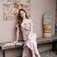Nella Ruffle Shoulder Dress - สีชมพูนู้ด