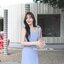 Piper Bow Dress - สีฟ้าคราม [Made by Pastel Time]