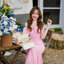 Fay Off-Shoulder Maxi Dress – Blush Pink สีชมพู