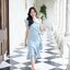 Ashley One - Shoulder Dress – สีเขียวอมเทา
