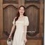 Destiny Puff Dress : สีครีม [Made by Pastel Time]