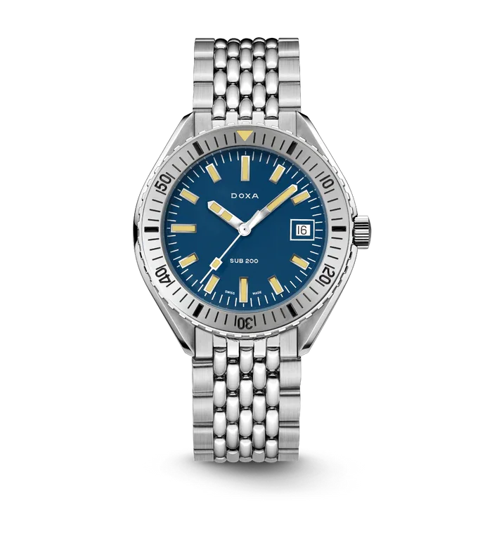 DOXA SUB 200 Caribbean รุ่น 796.10.201.10 (หน้าน้ำเงิน สายสเตนเลส) DOXA SUB 200 Caribbean รุ่น 796.10.201.10 (หน้าน้ำเงิน สายสเตนเลส)